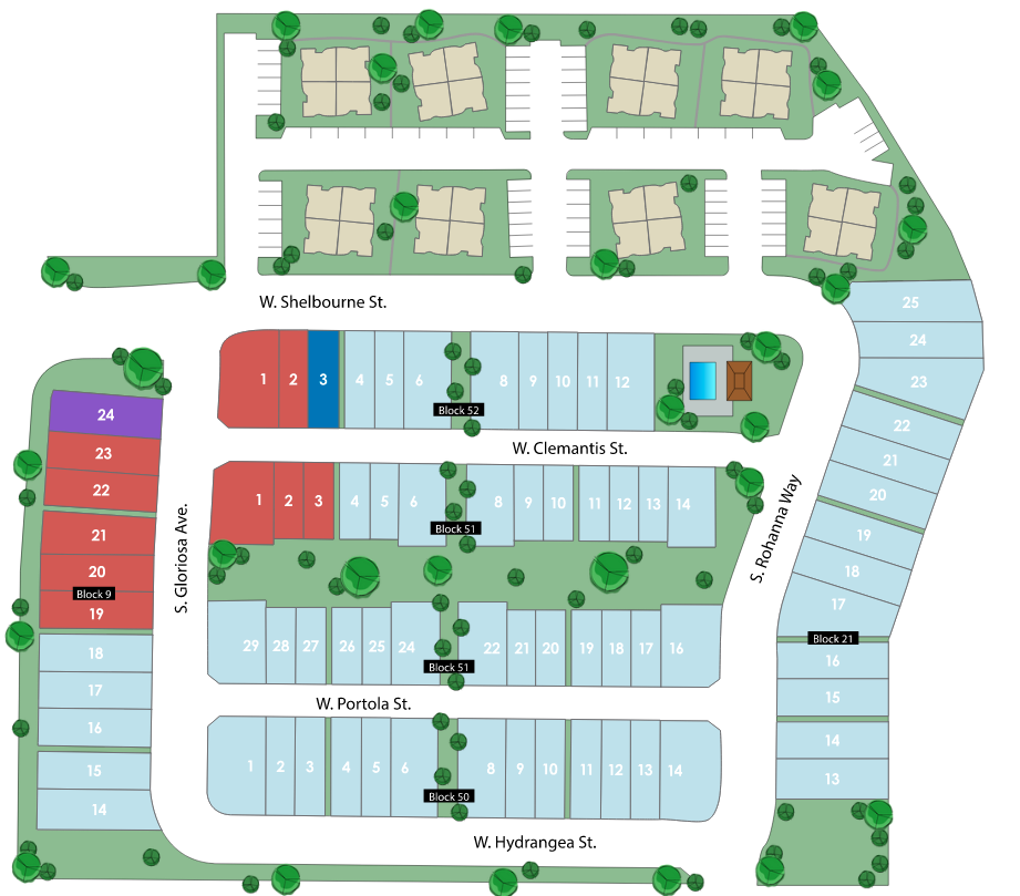 Parkside Townhomes Plat Map